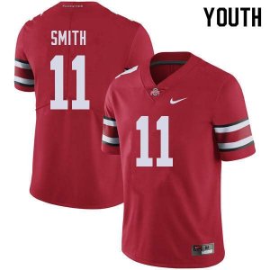 NCAA Ohio State Buckeyes Youth #11 Tyreke Smith Red Nike Football College Jersey PBN8245BD